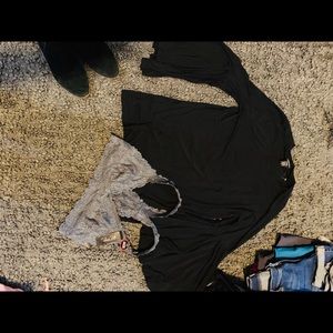 Torrid mesh stretchy top w free bralette